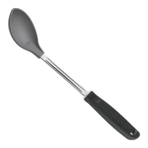 COLHER PARA ARROZ EM NYLON AÇO INOX E PLASTICO PRETO