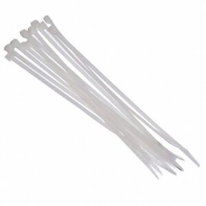 ABRAÇADEIRA DE NYLON 3,6MM X 250 MM BRANCA 100 UNIDADES