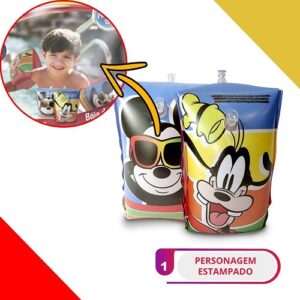 BOIA DE BRAÇO MICKEY DISNEY 18X14CM ETITOYS 3+