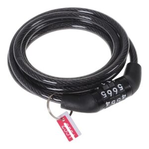 CADEADO COM SEGREDO CABO DE AÇO PARA BIKE 1200MM X 8MM