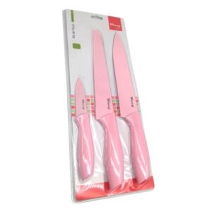 KIT FACAS EM AÇO INOX 3 PEÇAS