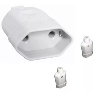 TOMADA SLIM 1 SAIDA 2 POLOS (FEMEA)