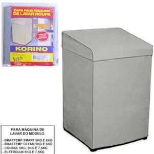 CAPA PARA MAQUINA DE LAVAR ROUPAS KORINO FLANELADA