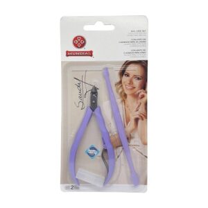 ALICATE E ESPATULA DUPLA CONJUNTO DE CUIDADOS PARA AS UNHAS SANDY