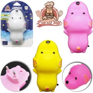LUMINÁRIA DE PAREDE CACHORRINHO  BIVOLT LED C/ INTERRUPTOR