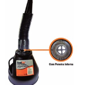 FUNIL PLASTICO COM BICO FLEXÍVEL