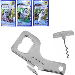 KIT ABRIDOR DE LATAS/GARRAFAS E SACA ROLHAS