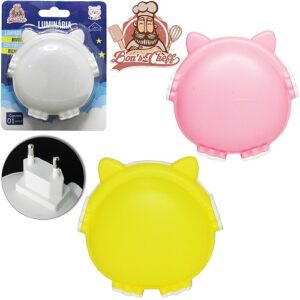 LUMINÁRIA DE PAREDE BICHINHO BIVOLT LED C/ INTERRUPTOR