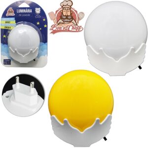 LUMINÁRIA DE PAREDE CIRCULO BIVOLT LED C/ INTERRUPTOR