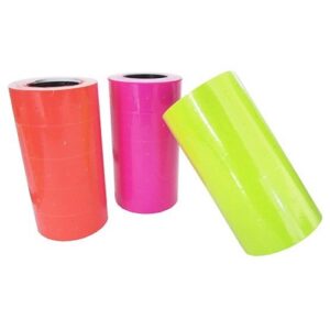 ETIQUETA COLORIDA 21MM X 12 MM ROLO CON 600 UNS X 5