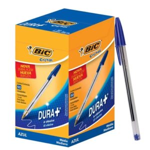 CANETA BIC CRISTAL AZUL CAIXA COM 50 UNIDADES