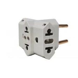 ADAPTADOR DE TOMADA EM T 2ENTRADA 2 PINOS 10A