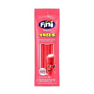 FINI TUBES AZEDINHOS MORANGO E NATA  15G