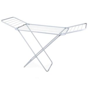 VARAL DE CHÃO AÇO COM ABAS SLIM MOR BRANCO