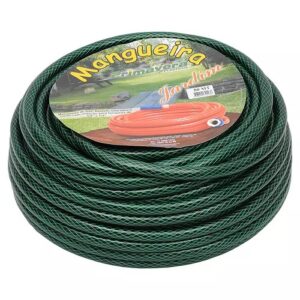 MANGUEIRA 50M DE PVC FLEXÍVEL COM BICO E UNIÃO C/ REDUÇÃO PARA TORNEIRAS 3/4″ E 1/2″