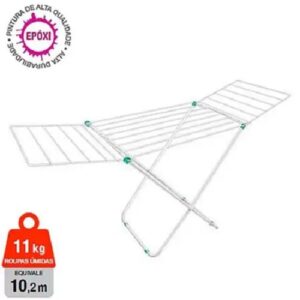 VARAL DE CHÃO NÁPOLES COM ABAS SECALUX BRANCO