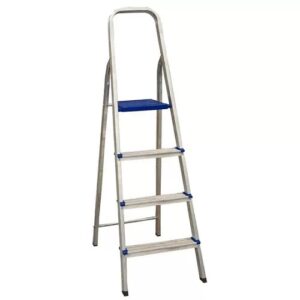 ESCADA ALUMÍNIO REAL 4 DEGRAUS/63CM DE ALTURA