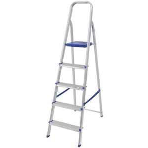 ESCADA ALUMÍNIO MOR 5 DEGRAUS/1,08CM DE ALTURA