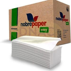 PAPEL TOALHA INTERFOLHAS EASY 2 DOBRAS 2000 FOLHAS 23CM X 21 CM NOBRE PAPER