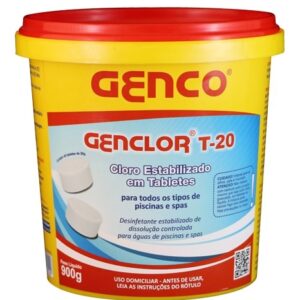 GENCLOR T-20 CLORO ESTABILIZADO EM TABLETES 900G